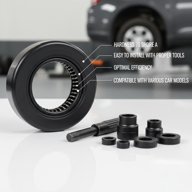 Hardness 70 Shore A Car Oil Seal Easy To Install With Proper Tools Optimal Efficiency Compatible With Various Car Models