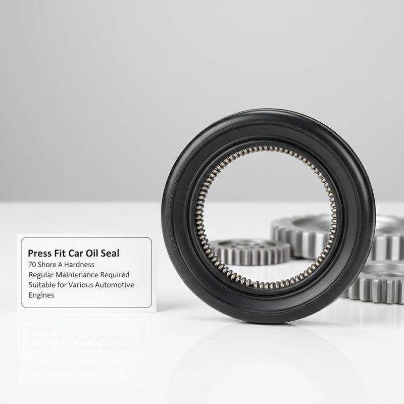 Press Fit Car Oil Seal Featuring 70 Shore A Hardness Regular Maintenance Required Suitable for Various Automotive Engines
